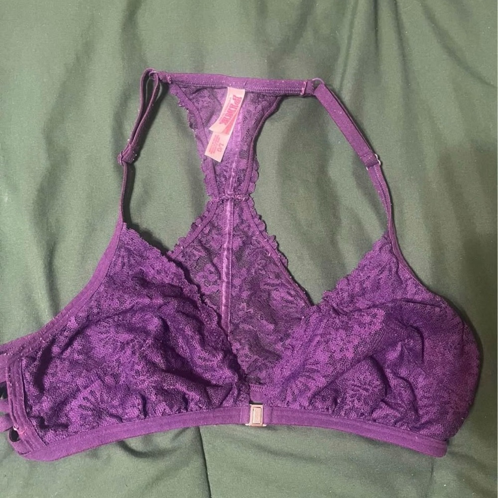 Victoria's Secret Purple Lace Racerback Bralette
